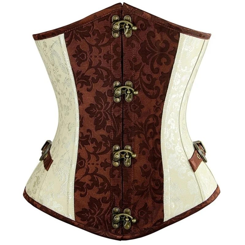 

Bustiers & Corsets Steampunk Corset Underbust Vintage Corsets Women Sexy Waist Lace Up Slimming Bustiers Tummy Belt
