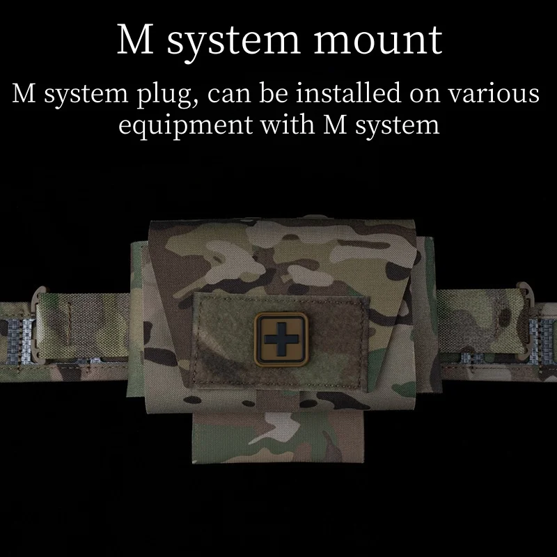 Tactical small and agile first aid kit M system mounted split design for easy access to hunting accessories kit 4