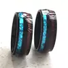 36Pcs/lot Wholesale Shell & Wood Inlay Stainless Steel Men Women Ring Fashion Jewelry Bulk Lots 6