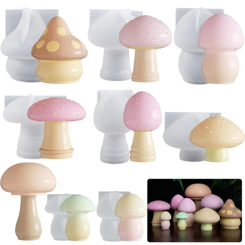 Stampo In Silicone 3D A Forma Di Fungo – Per Resina Epossidica, Sapone E Candele, Dettagli Realistici