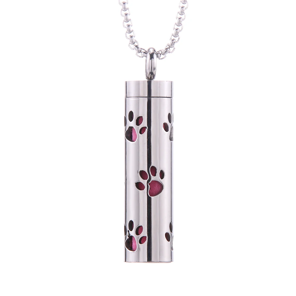 Aromatherapy Diffuser Necklace - Stainless Steel Open Locket with Essential Oil Scent