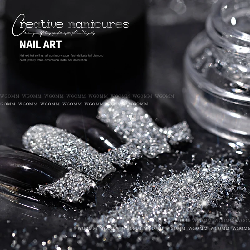 Nail Decoration Reflective Glitter Powder for Nail Art