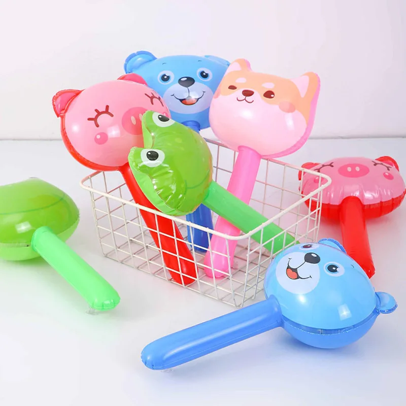 Set De 7 Martillos Inflables Con Bomba - Juguetes De Piscina Divertidos Con Sonido De Campana - Accesorios Para Fiestas Y Regalos Para Niños Y Adultos