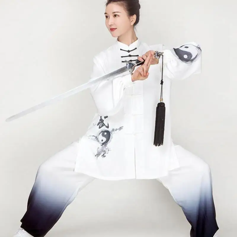 Tai Chi Clothing Chinese Traditional Costume Chinese Women Suit Women Cotton Tai Chi Suit Chinese Style Kung Fu Wushu Martial Arts Uniform Performance Jacket Pants Oriental Exercise Clothing