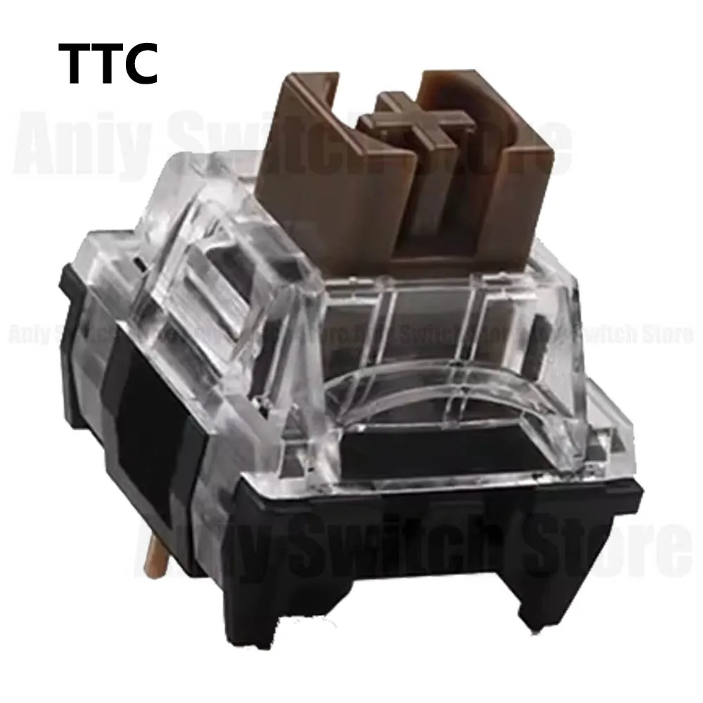 TTC 사일런트 브라운 스위치 3핀 POM 무음 택타일 PC RGB 소재 공장 윤활 게임용 기계식 키보드 스위치 (AULA F75 용)