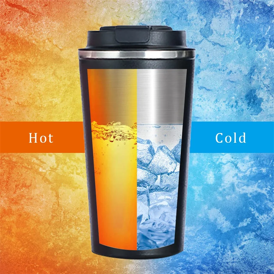 Stainless Steel Thermos Cup Smart Coffee Tumbler with Intelligent Temperature Display Portable Travel Mug 380ml 510ml