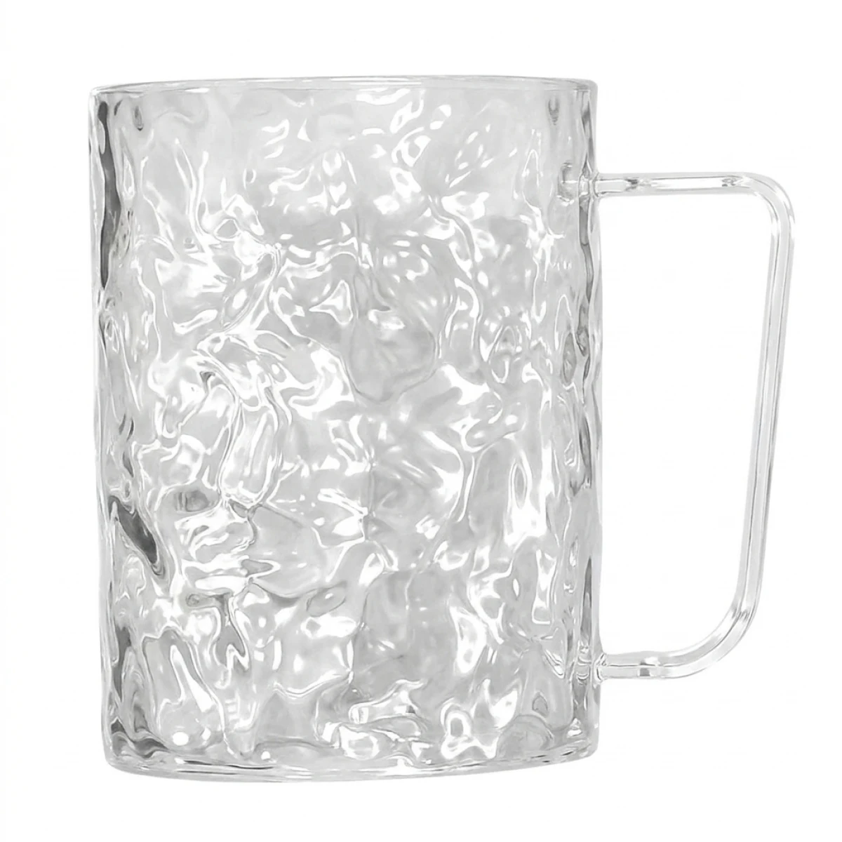 Glacier Ripple Rinse Cup– Rounded Cup Mouth Protects Lips, Versatile Home Storage, Healthy & Durable For Daily Bathroom_voghion.com