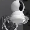 Punch-Free Home Monitoring Bracket Wall-Mounted White Clear Camera Bracket Multi-functional Shelf for Home Universal 1