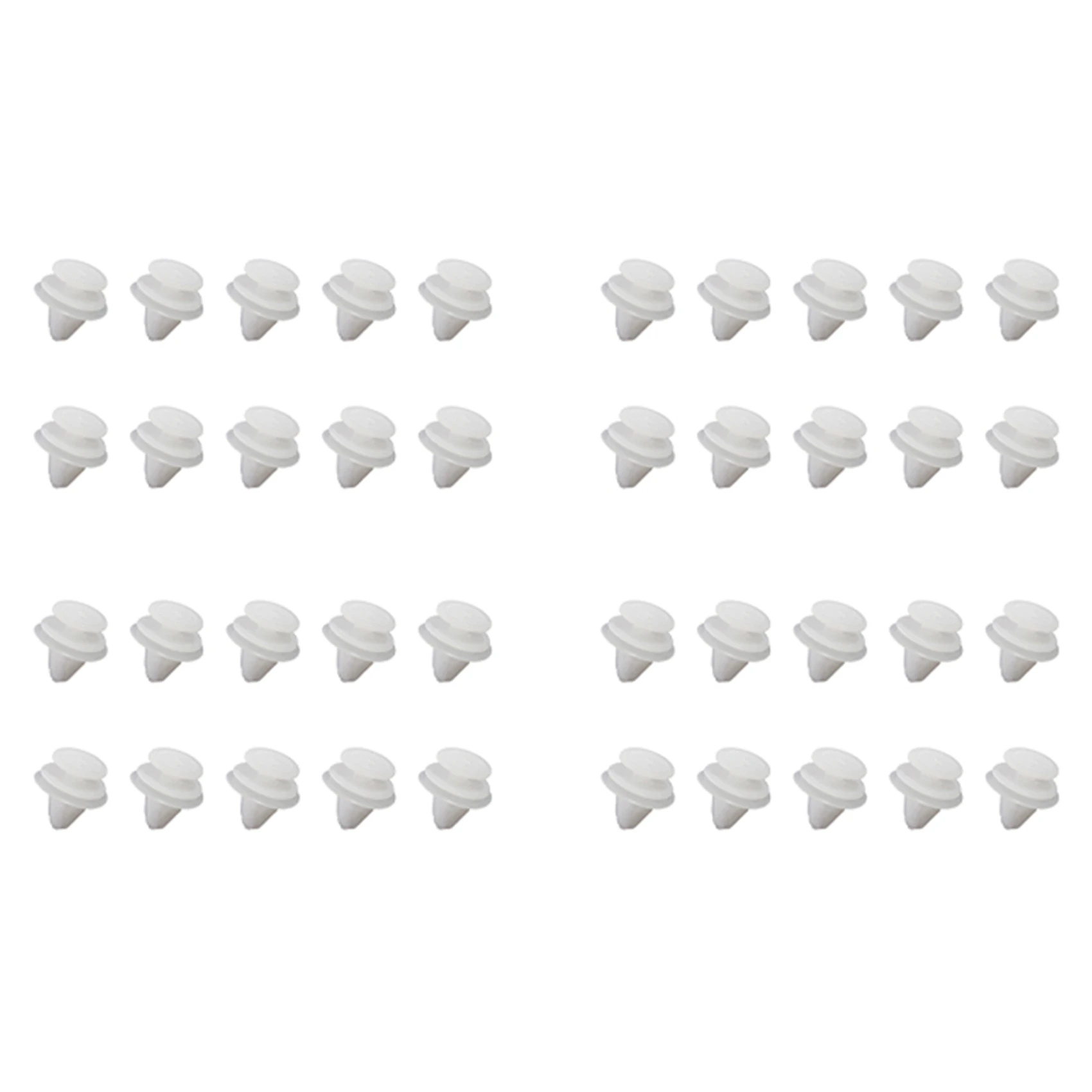 

40X Car Door Panel Mounting Clips White for Peugeot 206 207 1007 307