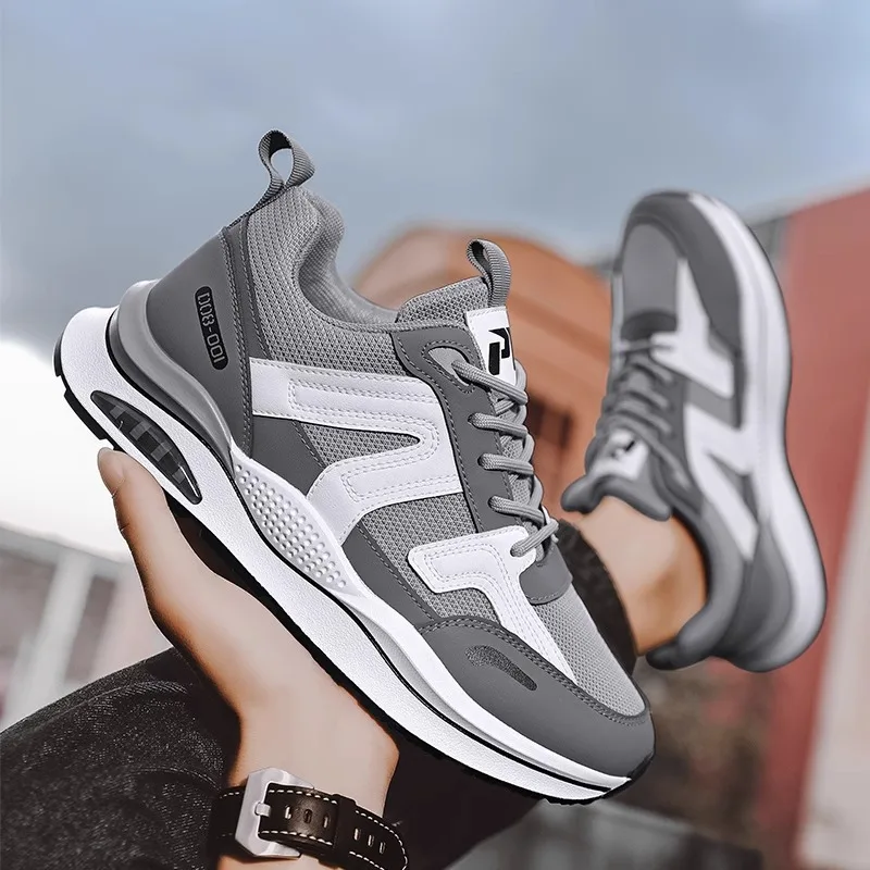 Men Sneakers Outdoor Casual Lace-up Shoes Men 2024 Fashion Breathable Non-Slip Platform Running Sport Comfortable Dad Shoes Male 5