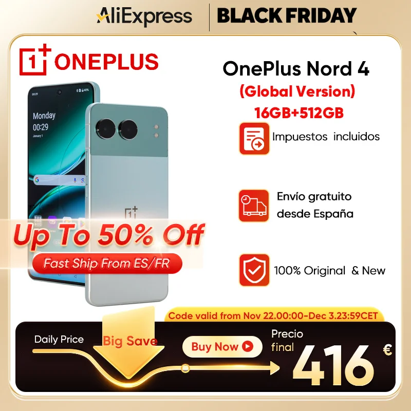 Smartfon OnePlus Nord 4 z EU za $358 / ~1447zł