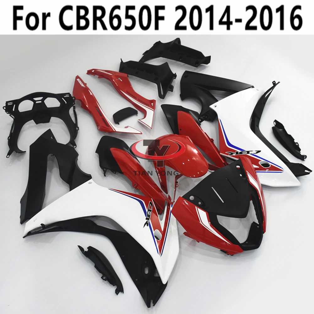 

Полный комплект обтекателей для кузова и капота для мотоцикла CBR650F 2014-2015-2016 CBR650 F ярко-красный белый матовый черный