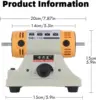 350W Adjustable Speed Bench Grinder Polishing Machine For DIY Woodworking Jade Jewelry Dental Bench Lathe Machine With Meta 2