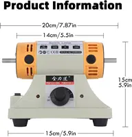 350W Adjustable Speed Bench Grinder Polishing Machine For DIY Woodworking Jade Jewelry Dental Bench Lathe Machine With Meta 2