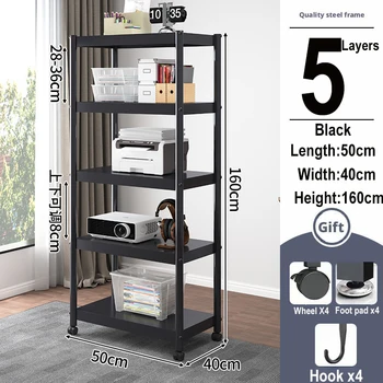 ขาตั้งเครื่องพิมพ์Rack Audio Video Mediaตู้แนวตั้งชั้นที่ถอดออกได้ชั้นวางเครื่องพิมพ์ห้องครัวเตาอบไมโครเวฟRackผู้ถือชั้นวาง 19