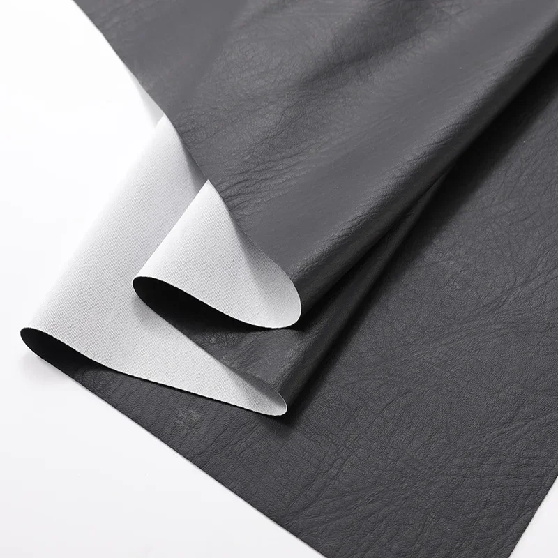 Black PVC Leather Large Elephant Pattern Waterproof Elastic Soft Skin Simulation Water Wear Resistant Furniture Soft Pack S