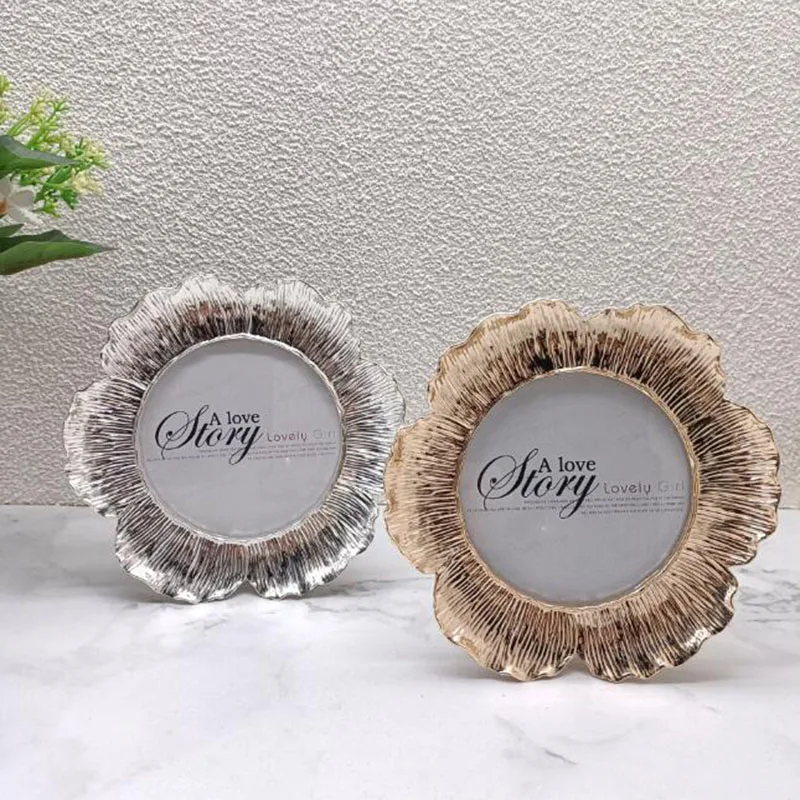 Фоторамка в форме цветка, фоторамка, настольное украшение, держатель для фотографий, украшение для дома