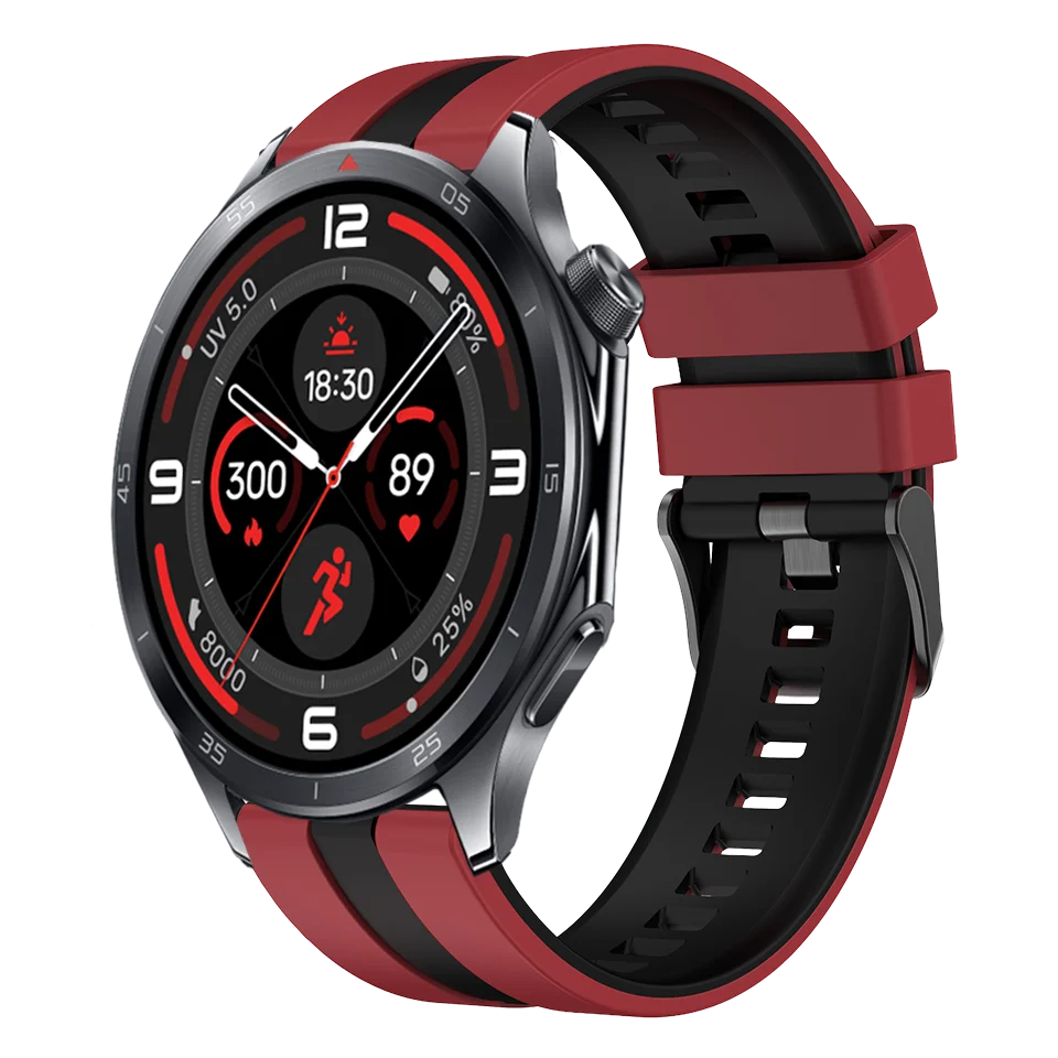 Two-Color Quick Release Silicone Wristband - 22mm Strap