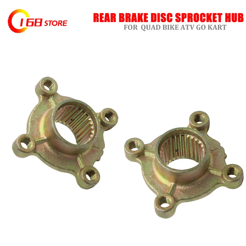 23/28/32 Teeth Rear Brake Disc Sprocket Hub Fit for Buggy Quad Bike 50cc 110cc 150cc 200cc Go kart ATV Parts 1 2 4pcs 3 points 06b industrial sprocket 10 30 teeth craft hole tooth surface quenching pitch 9 525mm cnc transmission parts