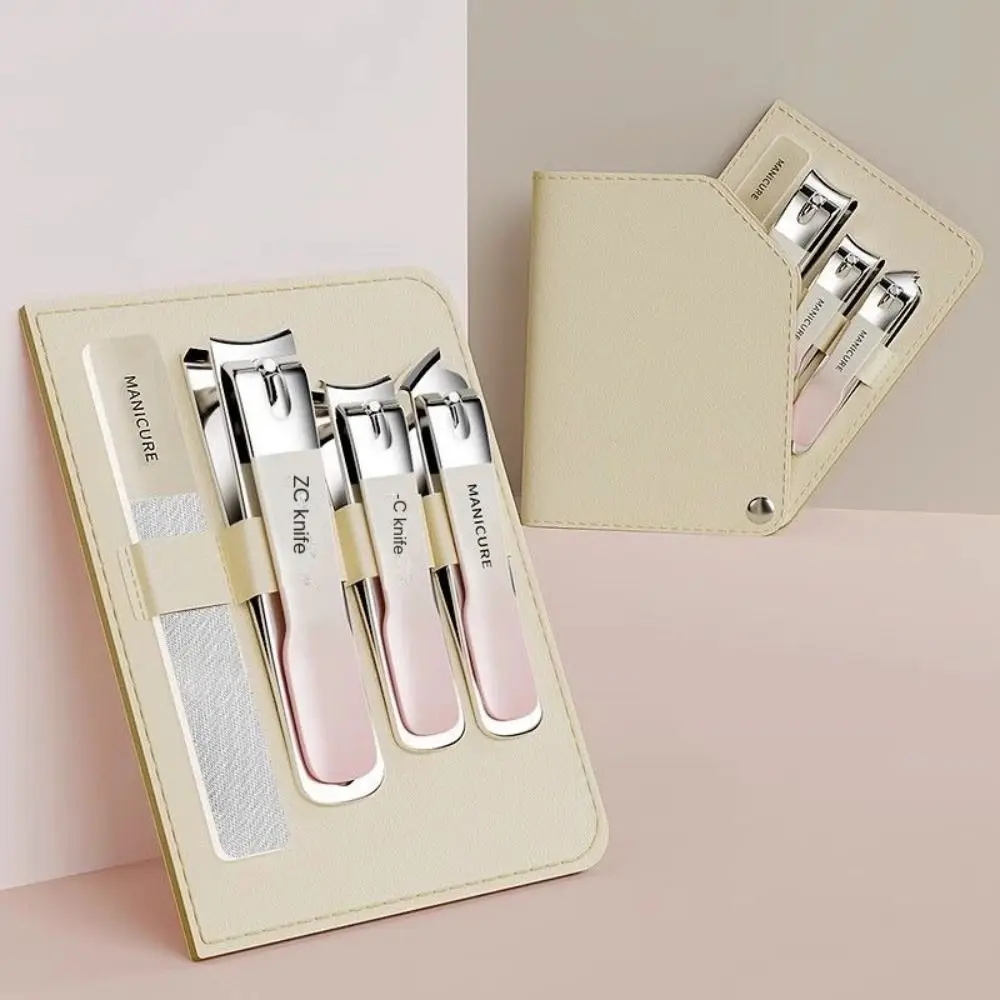 

Carbon Steel Manicure Set Portable Durable Gradient Nail Clipper Set Pedicure Scissors Grooming Tools Nail Scissors Set Unisex