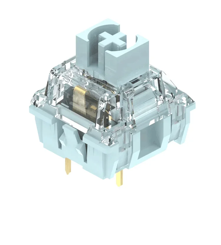 TTC Silent Bluish White Switches Tactile 42g Switch Rounded Sharp Tactility Long Spring Mechanical Keyboard RGB MX DIY Switch 13 Se6a7162fdd3245ee8c1b25fb0bf51de7q