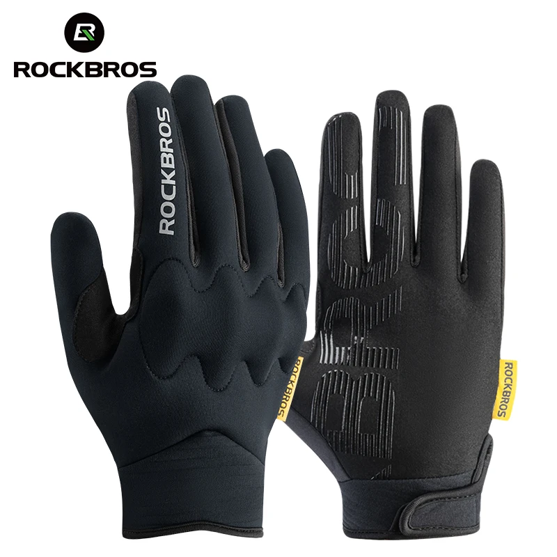 Guanti Invernali Ciclismo ROCKBROS - Antivento Traspiranti Con Touchscreen