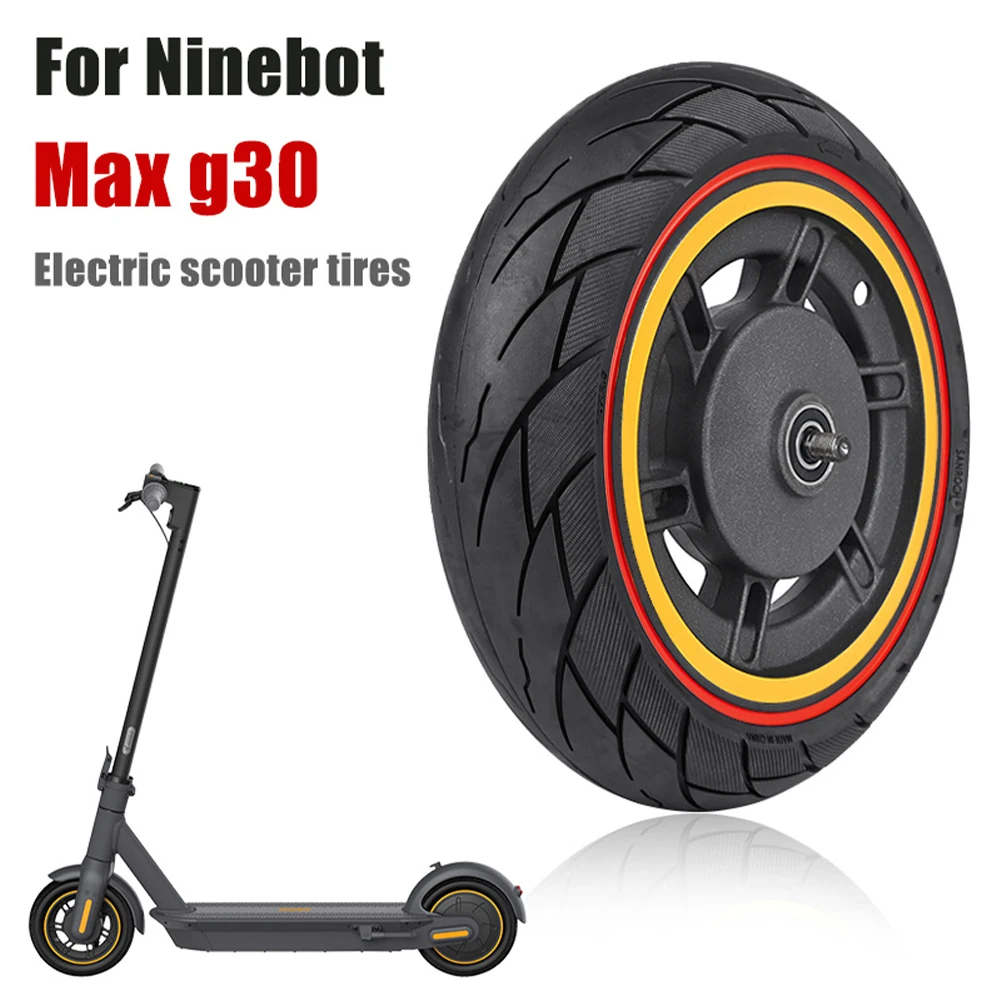 

10*2.5 Inch Electric Scooter Solid Anti-Slip Rubber Tire Replacement Parts for Segway Ninebot MAXG30 Electric Scooter Accessorie