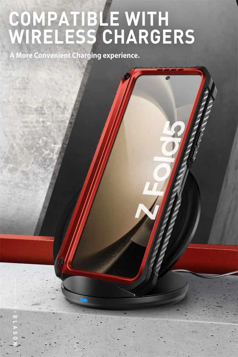 I-BLASON For Samsung Galaxy Z Fold 5 Case 2023 Armorbox Full Body Heavy Duty Shock Reduction Case with Built-in Screen Protector