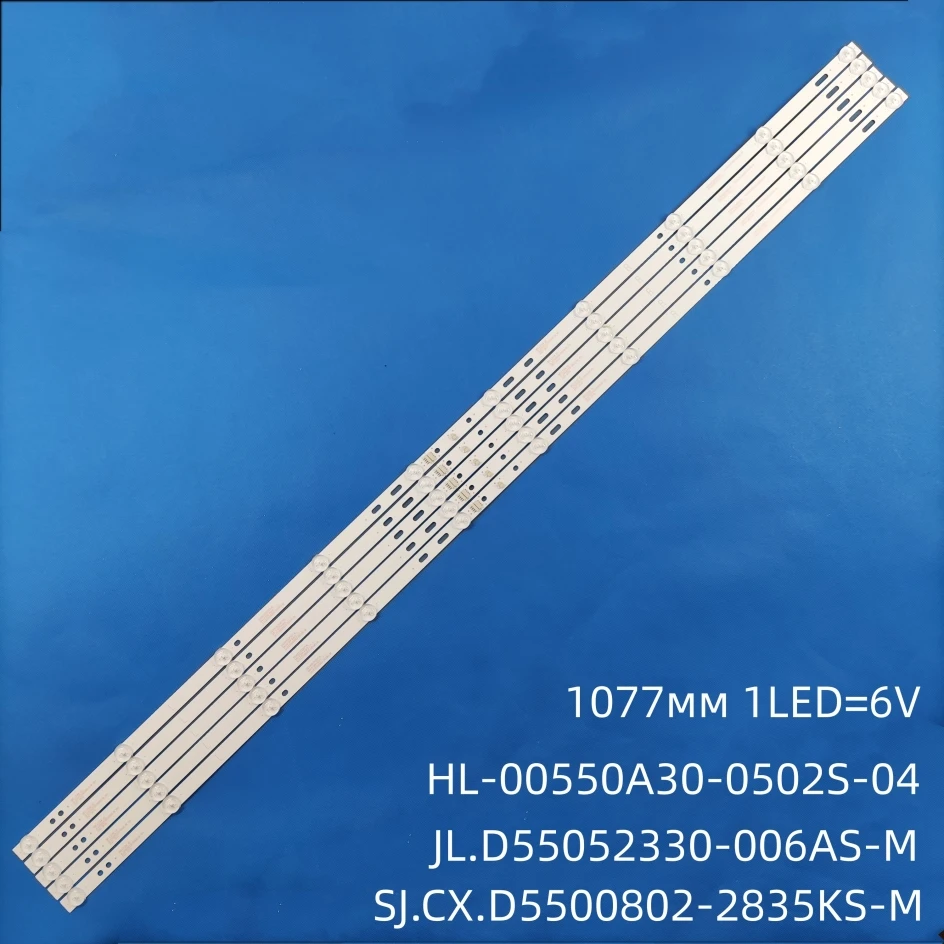 

LED Backlight strip for HL-00550A30-0502S-04 A2 SJ.CX.D5500802-2835KS-M 1.14.MD550057 ST-5540US RTV55Z1USM KALED55JU8100VA