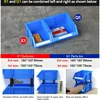 LEADLOONG X1 12pcs 180*120*80mm/7.09*4.72*3.15inch Plastic Stackable Storage Bins Small Tool Component Box for Garage 5
