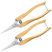 2 Pcs Stainless Steel Garden Pruning Shears Ergonomic Handles Neat Cutting Scientific Angle Rust Proof Easy 1