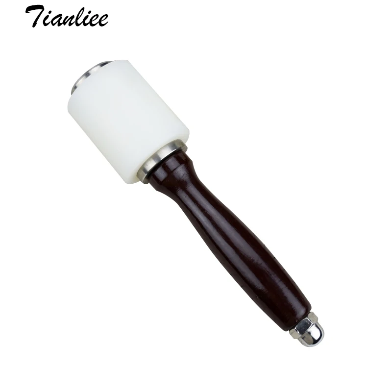 Professional Leather Carve Hammer non-slip Nylon Handle Mallet Punching Cutting Hammer DIY Leather Craft Kit Cowhide Punch Tool