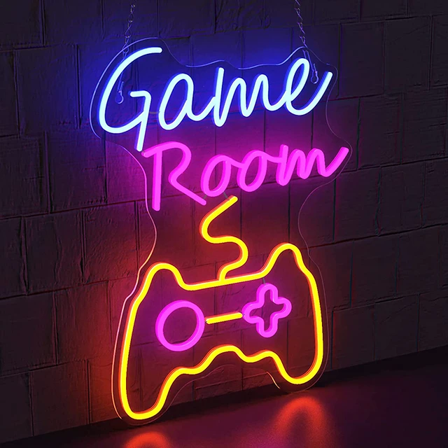 Dimmable Game Room Neon Sign For Wall Decor Usb Led Sign For Bedroom Wall  Playstation Led Neon Lights Signs For Gamer Gifts - Neon Bulbs & Tubes -  AliExpress