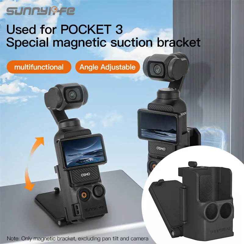 Sunnylife Multifunctional Magnetic Mount For DJI Osmo Pocket3 Adjustable Protable Holder Base For Shooting Vlog Camera Accessory 2