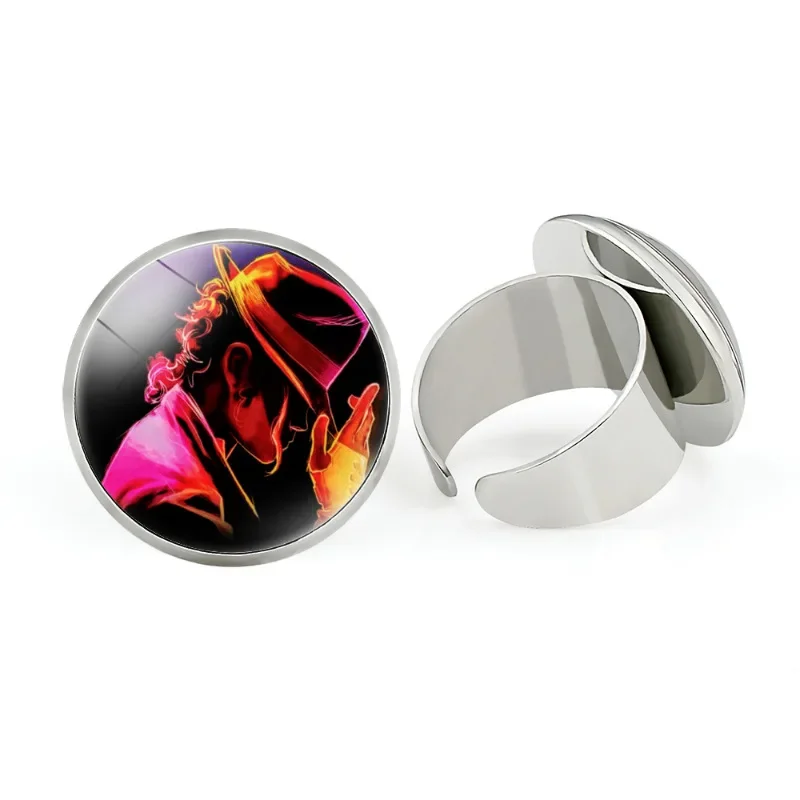 Adjustable Open Ring Michael Jackson Rock Singer Style Metal Ring Fashionable Jewelry Accessory from Mainland China