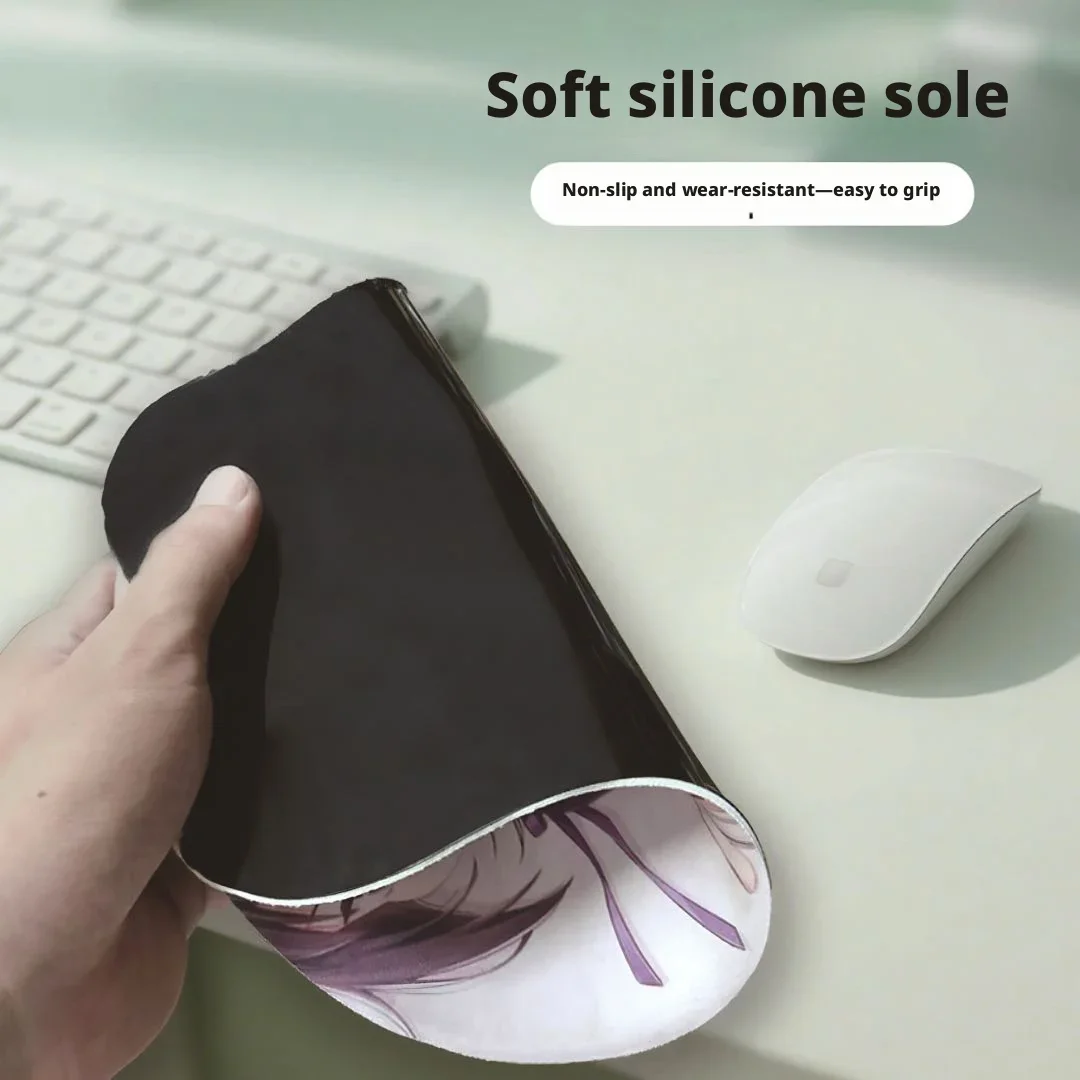 3D Anime Cartoon Mouse Pad with Soft Wrist Rest and Anti-Slip Design for Comfort and Gaming