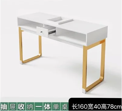 Description Picture 3 of itemNail enhancement tables and chairs, Japanese style, single and double person, solid wood with drawer, economic type