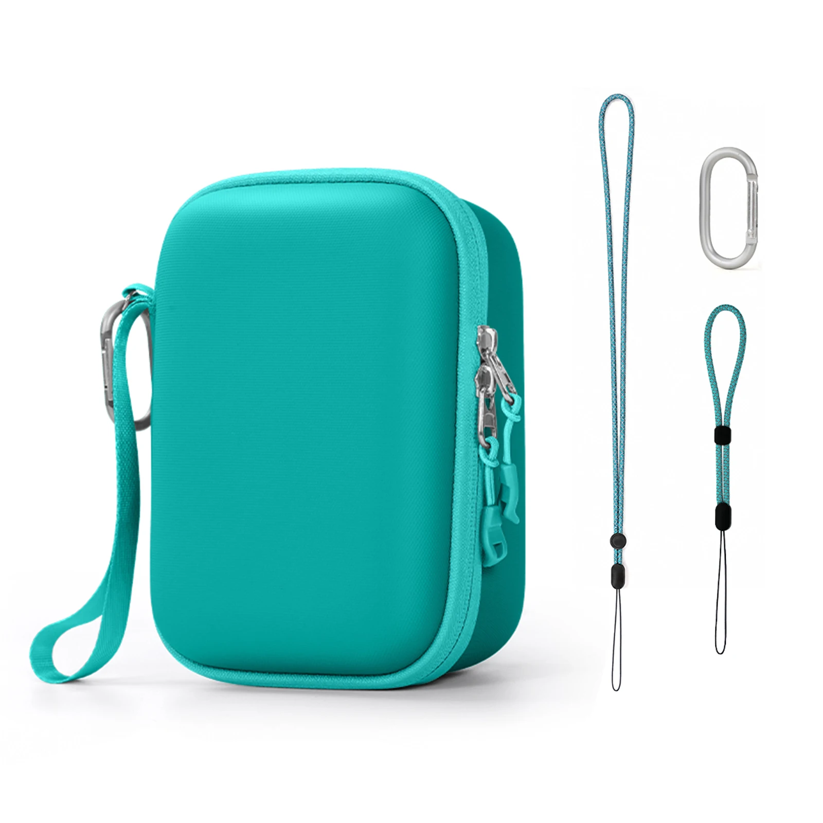Shark ChillPill Compact Hard Carrying Case with Wristlet & Carabiner – Shockproof Storage