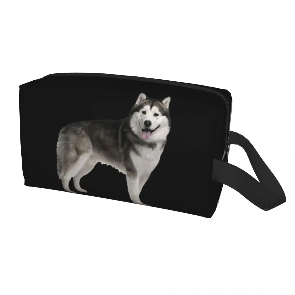 

Custom Siberian Husky Toiletry Bag for Women Alaskan Malamute Dog Makeup Cosmetic Organizer Ladies Beauty Storage Dopp Kit Case