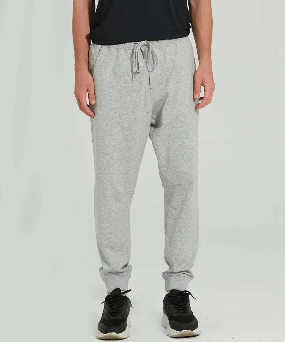 Men's Pants City Sweat Sports Trousers Straight Elastic Waist String Loose Beam Foot Outdoor Running