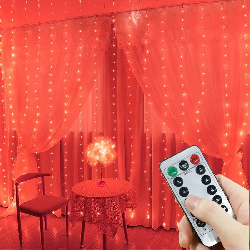 

3M USB Curtain Lights Indoor Fairy String Lights Led Bedroom Lights Decoration Wedding Christmas Party Holiday New Year 2024
