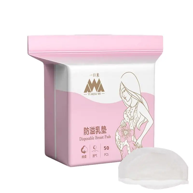 

50pcs Breastfeeding Disposable Breast Nursing Pads Soft Breastfeeding Milk Pads Ultra Comfortable Individually Wrapped Absorbent