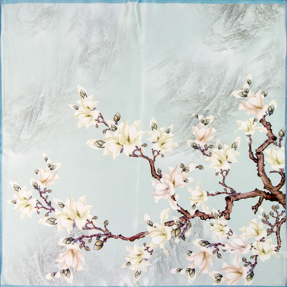 53 cm Meistverkaufte 100% Reine Seide Schal Frauen Bandana Weibliche Haar Schal Top Natürliche Seide Einstecktuch männer halstuch Stirnband – Detail 9
