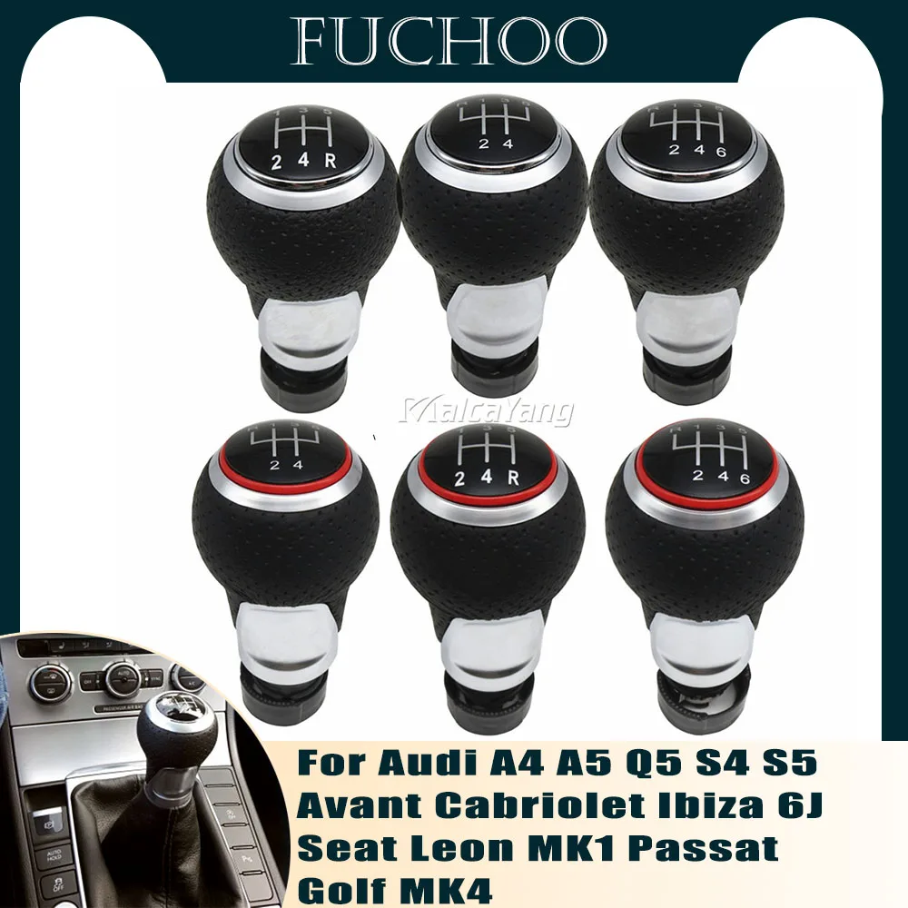 Nuova Auto Pomello Del Cambio Leva Shifter Gaitor Boot Per Audi A4 8K A5 8T Q5 S4 S5 Ibiza 6J Seat Leon Mk1 Passat Golf Mk4