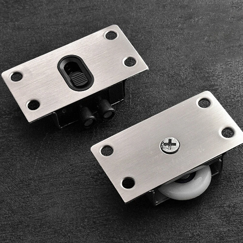 Description Picture 4 of itemDoor Rollers Stainless Steel Sliding Door Wheel Cupboard Pulley Hanging Wardrobes Furniture Bedroom/Wardrobe Doors 2024 New