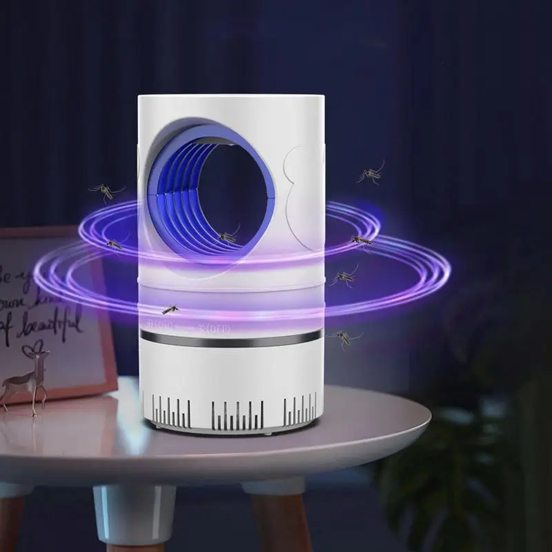 UV Light Fly Trap Inhalation USB Rechargeable Indoor Fly Killers Lamp Electric Flys Zapper UV Light Mute Mosquito Repellent