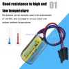 20pcs Genuine A6BAT 3.6V Programmable Controller Battery for CNC System Servo 1700mAh with Plug ER17330V Lithium 2/3A Battery 3