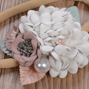 Elegant Baby Girls Headband with Shiny Rhinestones and Lace Bow Soft Elastic Hair Band for Photo Shoots and Special Occasions 2