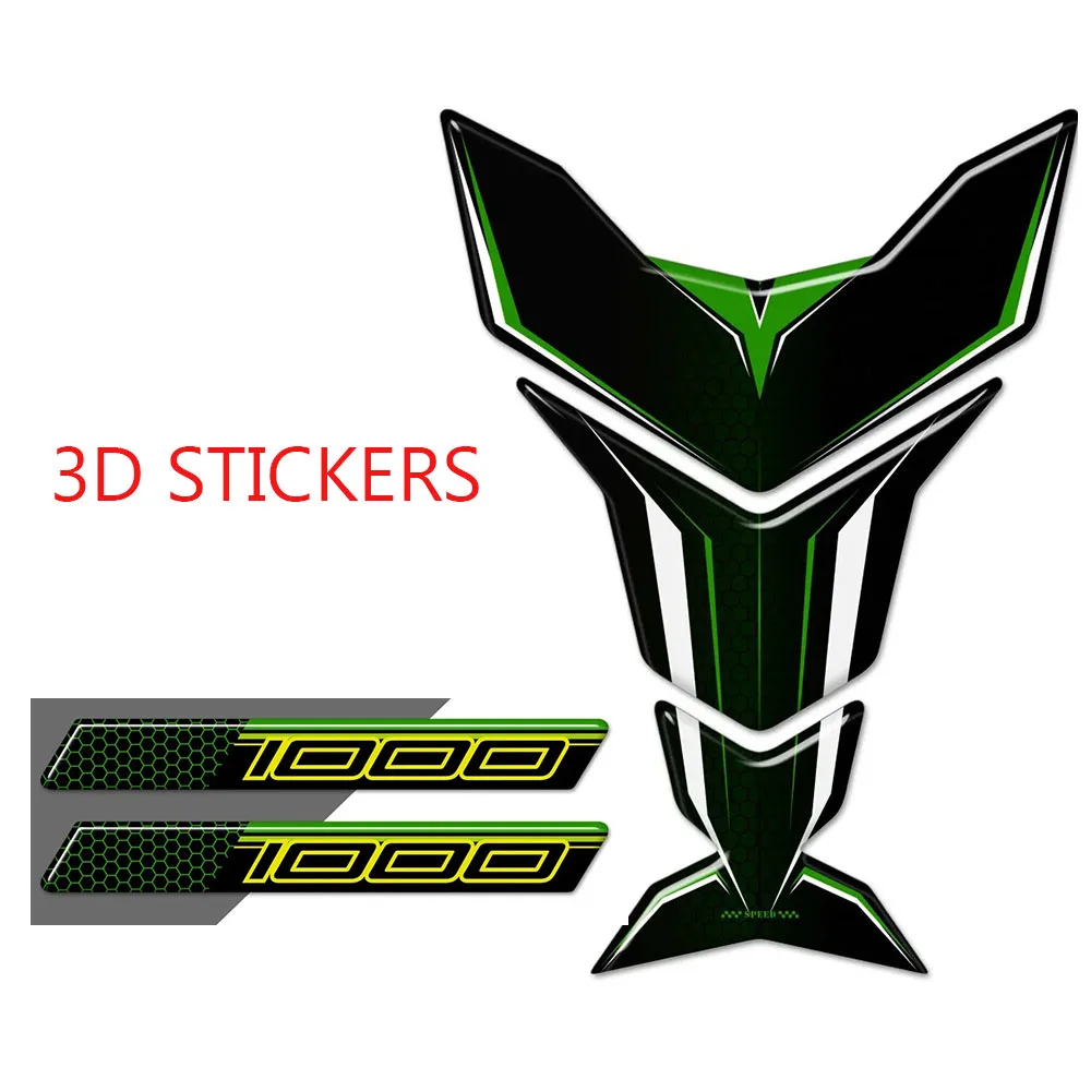 

Protector Tank Pad Stickers Decal Kit Knee Emblem Badge Fairing For Kawasaki Ninja 400 650 1000 2016 2017 2018 2019 2020 ﻿