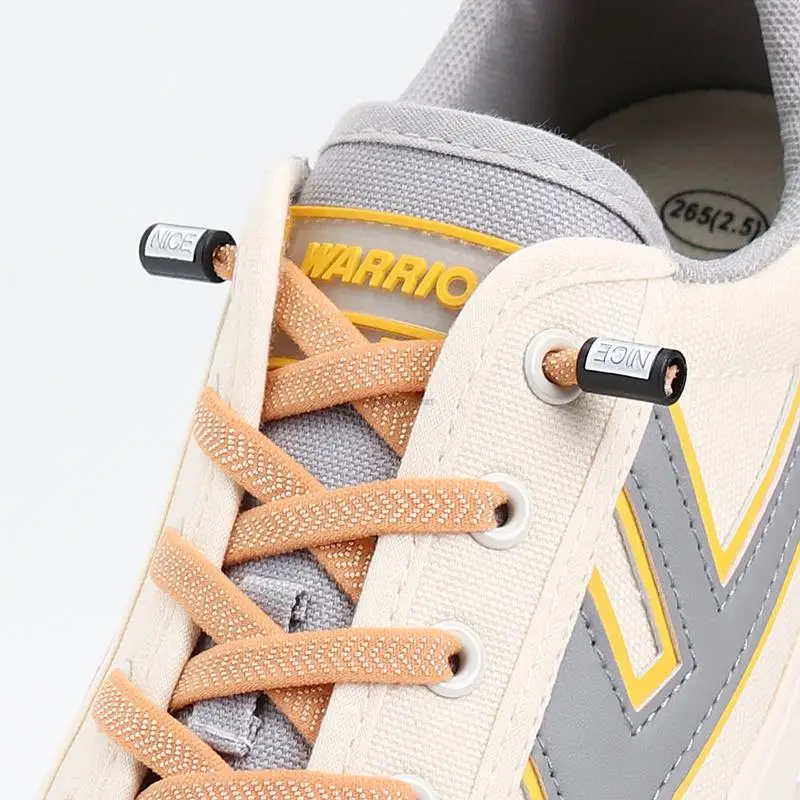 

Fashion Shoelaces Without Ties Elastic Shoelaces Sneakers With Quick Release College Style Shoestring Flat Laces Without Binding